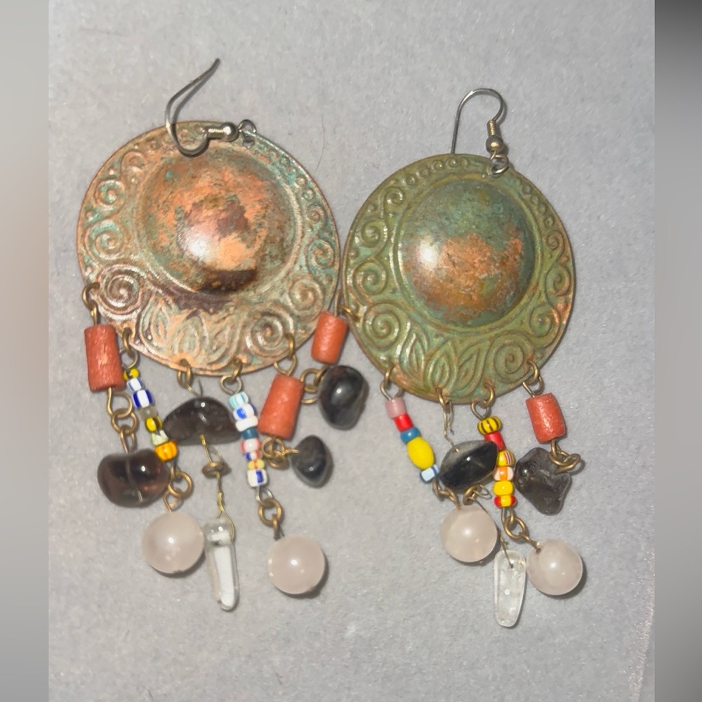 Bohemian Dangle Earrings with Beads